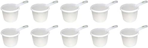  , Japanese Plastic Water Ladle Bath Ladle Dipper Leaf Series Made In Japan (1, White)