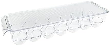  Deluxe Egg Tray, 18 Count, Clear