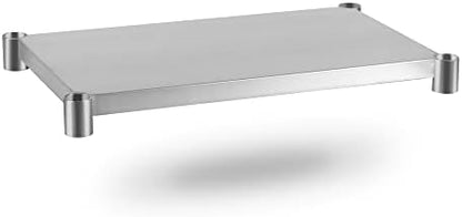  Galvanized Under Shelf For 24" X 36" Worktable, Adjustable Lower Shelf For Commercial Worktable For Restaurant, Home And Hotel