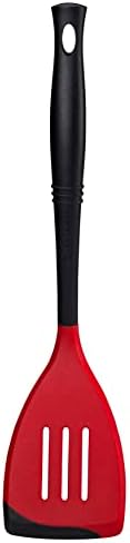 Le Creuset Revolution Bi-Material Slotted Spoon, 13.5" X 2.5", Cerise