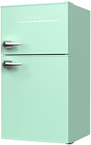 3.2 Cu.Ft Mini Fridge For Bedroom, Mini Refrigerator With Freezer, Dorm Fridge With Freezer, 2 Doors Perfect For Room And Office, Adjustable Temperature(Black)