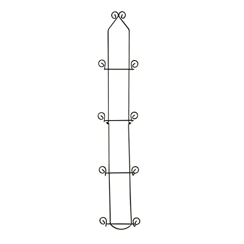  Tripar 4 Tier Vertical Black Plate Rack For Collectible Plates, Plaques, Dishes, & China