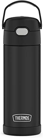 Thermos FUNTAINER 16 Ounce Stainless Steel Vacuum Insulated Bottle With Wide Spout Lid, Denim Blue
