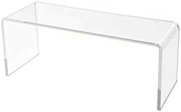  Marketing Holders 6 Pack Clear Acrylic Riser Display Stand 10 Inch Wide X 4 Inch Deep Merchandise Retail Showcase Bench One Piece Stand Clear Plexiglass Counter Or Tabletop Decor Platform