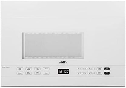  MHOTR241W 24 Wide Over-the-Range Microwave, Auto-Cook, 1.4. Cu.ft Large Capacity, LED Lighting, 10 Power Levels, Removable 12.75 Glass Turntable, Child Lock, Eco Mode, White