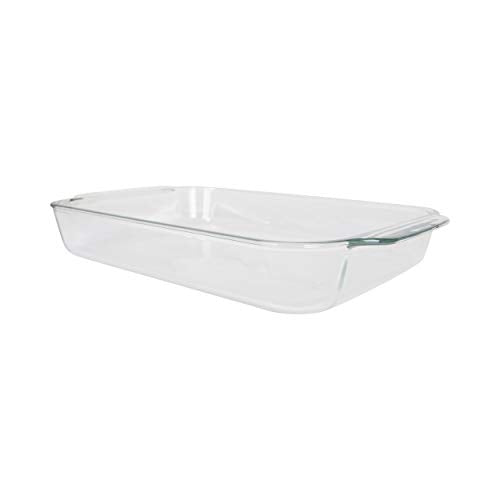  Pyrex Bundle - 4 Items: (1) 222 2qt Glass Dish With (1) 222-PC 2qt Blue Lid & (1) 233 3qt Glass Dish With (1) 233-PC 3qt Blue Lid
