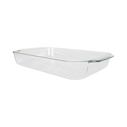  Pyrex Bundle - 4 Items: (1) 222 2qt Glass Dish With (1) 222-PC 2qt Blue Lid & (1) 233 3qt Glass Dish With (1) 233-PC 3qt Blue Lid