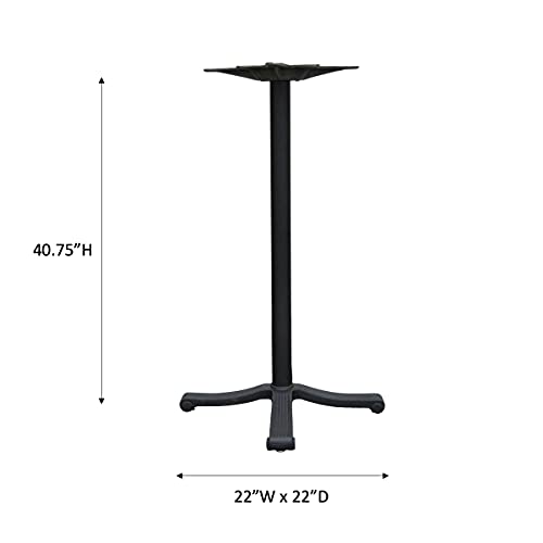  Bar Height Metal Table Base For Restaurants 22W X22D X40.75H | Our Cast Iron Table Base Is Perfect For Restaurants, Coffee Shops, Lounge Areas, And More |THT4302-22BH Made In North America