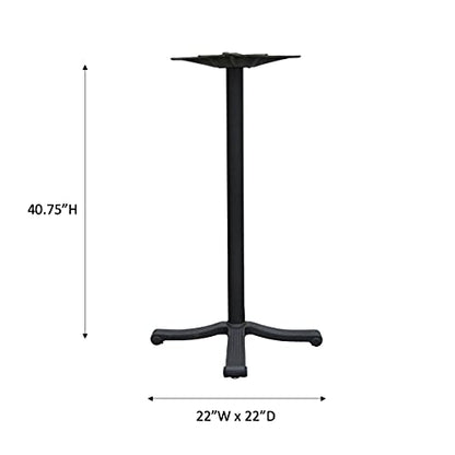  Bar Height Metal Table Base For Restaurants 22W X22D X40.75H | Our Cast Iron Table Base Is Perfect For Restaurants, Coffee Shops, Lounge Areas, And More |THT4302-22BH Made In North America