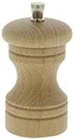  3-7/8-Inch Salt Mill, Beech Wood, Natural
