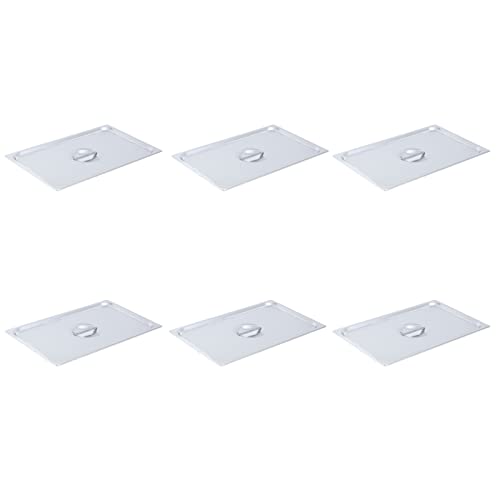  Stainless Steel Commercial Steam Table Pan Lids,NSF Full Size Anti-jam GN Hotel Pans Lid-1/1