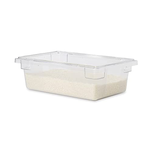 Rubbermaid Commercial Products 1815321 Food/Tote Box Storage Container With Lid, Plastic, Clear (Container And Lid)