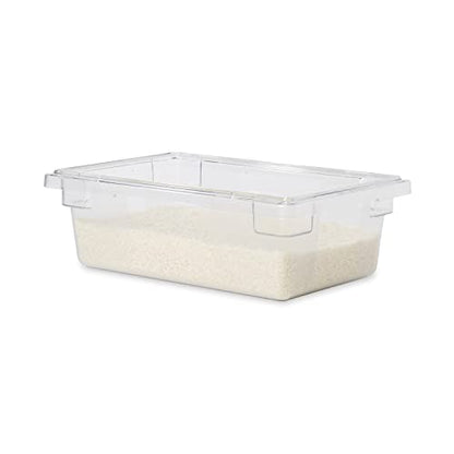 Rubbermaid Commercial Products 1815321 Food/Tote Box Storage Container With Lid, Plastic, Clear (Container And Lid)