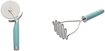  Gourmet Stainless Steel Wire Masher, 10.24-Inch, Black & KE112OHOBA KitchenAid Classic Euro Peeler, One Size Black 2