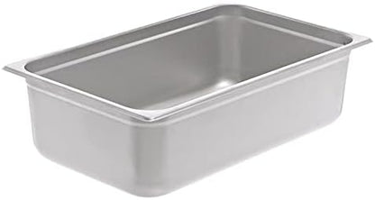  6-inch 1/2 Half-Size 22 Gauge Stainless Steel Anti-Jam Steam Table Pan With Lid