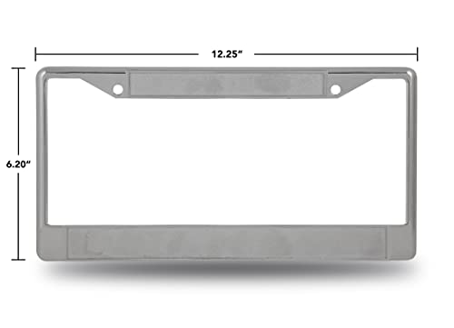  NHL Rico Industries Standard Chrome License Plate Frame, New York Islanders - Orange Team Color, 6 X 12.25-inches