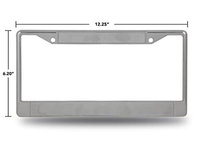  NHL Rico Industries Standard Chrome License Plate Frame, New York Islanders - Orange Team Color, 6 X 12.25-inches