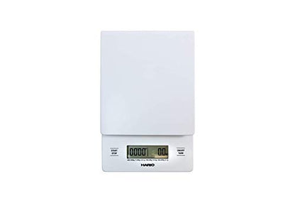 Hario V60 Drip Coffee Scale And Timer Pour-Over Scale Black (New Model)
