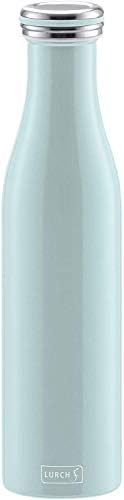 Lurch Urch Germany Thermal Bottle For Hot And Cold Drinks Made Of Double-Walled Stainless Steel (Pearl Blue, 25, Oz. | 0.75l)