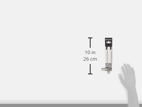 Brabantia Classic Can Opener With Metal Handle, 4.8x5.1x9 Cm, White