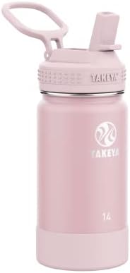  Actives Kids Insulated Stainless Steel Water Bottle With Straw Lid, 16 Ounce, Lilac/Ultra Violet