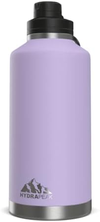  72 Oz Insulated Water Bottle - Large Stainless Steel Double Wall Vacuum Insulated Water Jug, Leak Proof & Spill Proof | 60 Hours Cold, 30 Hours Hot (Black)