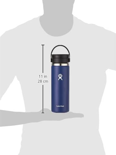 Hydro Flask Wide Mouth Flex Sip Lid Bottle - Stainless Steel Reusable Water Bottle - Vacuum Insulated, Dishwasher Safe, BPA-Free, Non-Toxic