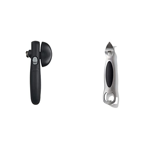 OXO Good Grips Snap Lock Can Opener & SteeL Stainless Steel Bottle And Can Opener