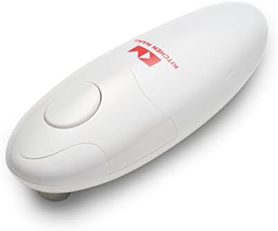  Auto Electric Can Opener: Open Your Cans With A Simple Push Of Button - Automatic, Hands Free, Smooth Edge, Food-Safe, Battery Operated, YES YOU CAN (Red)