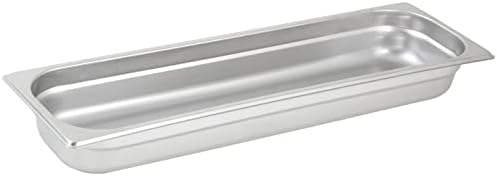  Winco 2 1/2-Inch Anti-Jamming Steam Pan, Half, 24-Gauge