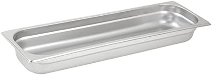  Winco 2 1/2-Inch Anti-Jamming Steam Pan, Half, 24-Gauge