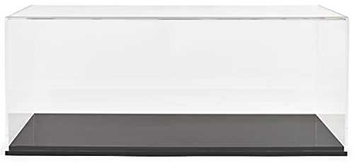  Acrylic Display Case 11'' X 29" With Ring, Black Base, And Lift Off Top For Countertop Use