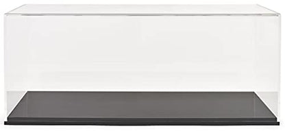  Acrylic Display Case 11'' X 29" With Ring, Black Base, And Lift Off Top For Countertop Use