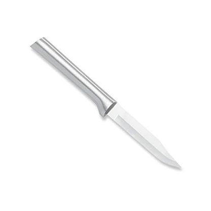  Ada Cutlery Everyday Paring Knife Stainless Steel Blade With Aluminum Made In USA, 6-3/4 Inches, 1-Pack, Silver Handle