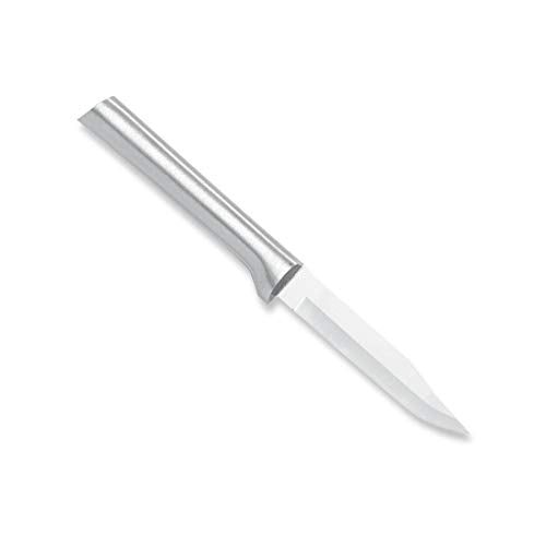  Ada Cutlery Everyday Paring Knife Stainless Steel Blade With Aluminum Made In USA, 6-3/4 Inches, 1-Pack, Silver Handle