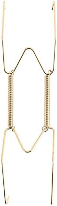  Plate Dish Hanger, Dismountable Decoration Crafts Dish Spring Holder, Fixed Art Wall Display Securing Clip Invisible Hook For Home Decor(8 Inch)
