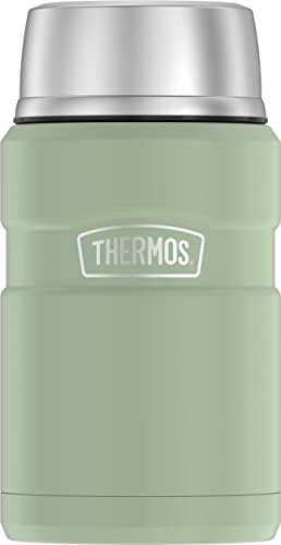 Thermos Stainless King Vacuum-Insulated Food Jar, 24 Ounce, Matte Steel