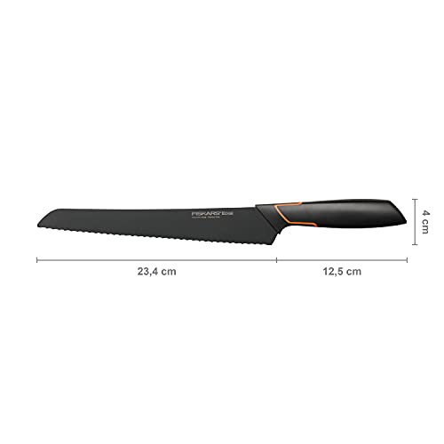 Fiskars Edge Bread 23 Cm Knife, One Size, Black