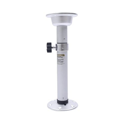  Adjustable Table Pedestal Stand 16.9-28.7 Inch Aluminum Table Base For RV Marine Boat Caravan Motorhome (Stepped Adjustment)