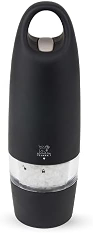Peugeot Zest Electric Soft Touch 7 Inch Salt Mill, Black