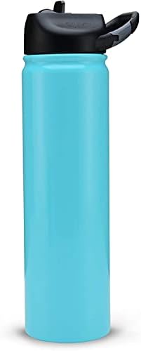  27oz Insulated Water Bottle Thermos, Premium Triple Layer Vacuum Stainless Steel, BPA Free Wide Mouth Lid With Carabiner Clip