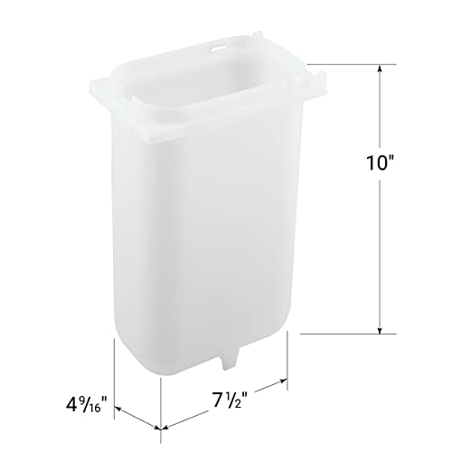  82557 Deep Fountain Jar For Countertop Condiment Sauce And Heated Toppings Dispenser, NSF-Certified Plastic, 3.5 Quart, Clear Compatible With Server Pump Dispenser 82120