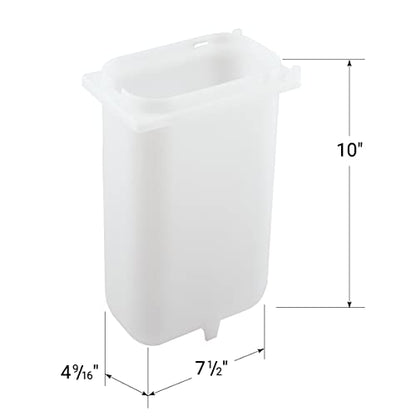  82557 Deep Fountain Jar For Countertop Condiment Sauce And Heated Toppings Dispenser, NSF-Certified Plastic, 3.5 Quart, Clear Compatible With Server Pump Dispenser 82120