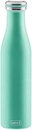 Lurch Urch Germany Thermal Bottle For Hot And Cold Drinks Made Of Double-Walled Stainless Steel (Pearl Blue, 25, Oz. | 0.75l)