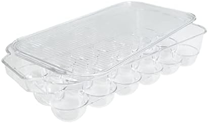  Deluxe Egg Tray, 18 Count, Clear