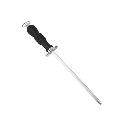  Stainless Steel Kitchen Knife Sharpener Rod - 12-inch Honing Steel Rod