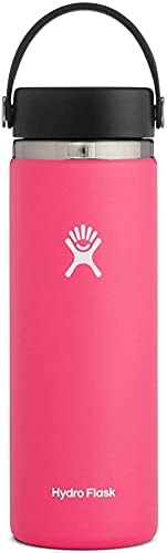 Hydro Flask YDRO FLASK - Travel Coffee Flask 354 Ml (12 Oz) - Vacuum Insulated Stainless Steel Travel Mug With Leak Proof Flex Sip Lid - BPA-Free - Wide Mouth - Stone