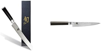  Cutlery Classic Bread Knife 9”, Long Serrations Glide Through Bread, Ideal For Cakes And Pastries, Authentic, Handcrafted, Japanese Serrated Kitchen Knife