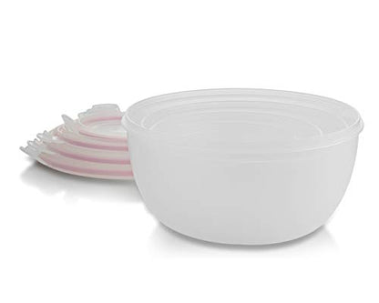  Biokips Mixing Bowls With Lids Set – Multi-Use, Stackable Airtight Food Storage Containers – BPA-Free Salad Bowls With Lids – Microwave & Dishwasher Safe Meal Prep Container Set Of 4