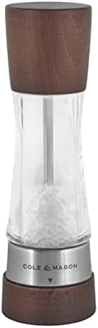 Cole & Mason OLE & MASON Derwent Salt Grinder - Stainless Steel Mill Includes Gourmet Precision Mechanism And Premium Sea Salt